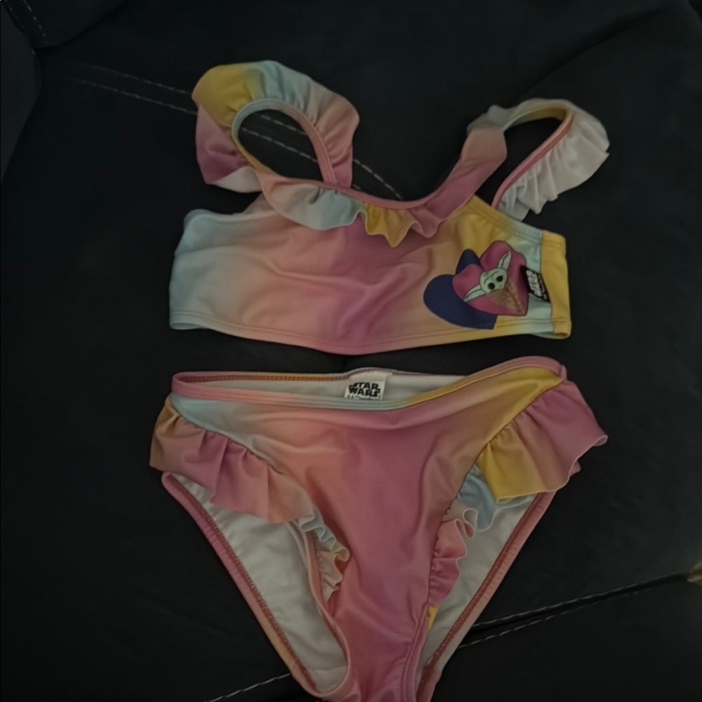 Disney Kids Swim Bikini - Pink, Yellow, Blue